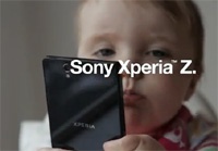 Xperia Z против ребёнка на видео