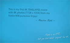 4K-видео из снимков с камеры Nokia 808 PureView