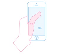 Концепт смартфона с «прозрачным» тачскрином