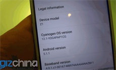 ZUK Z1 обновится до стабильной версии Cyanogen 12.1 до конца сентября