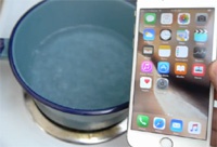 Американец сварил iPhone 6s в кипятке