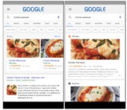 В поисковой выдаче Google появились карточки с рецептами блюд