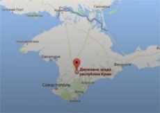 Google Maps показує на карті анексованого Криму "Державну зраду республіки Крим"