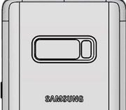 Ультрабезрамочный Samsung Galaxy Note 8 на рендере с двух сторон