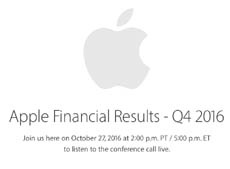 Apple объявит результаты предыдущего квартала 27 октября