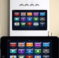 Концепт iTV с пультом управления в виде iPad