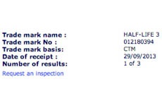 Valve решила зарегистрировать торговый знак Half-Life 3