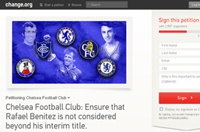 Фаны "Челси" собирают подписи за отставку Бенитеса в Интернете