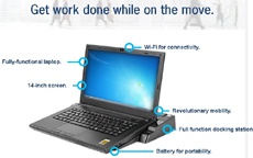 NCS Cirrus LT: ноутбук с удалёнными накопителем и ОС