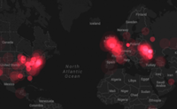 Twitter визуализировал хэштег #Евромайдан