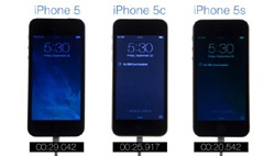 iPhone 5S, iPhone 5C, iPhone 5 - сравнение скорости загрузки