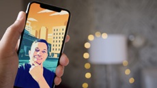 В Apple Clips теперь можно снимать видеоселфи в "нарисованных" сценах