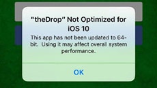 iOS 10 предупреждает пользователя о приложениях, которые не поддерживают 64 бита