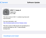 Вышла iOS 7.1 beta 4 для всех разработчиков