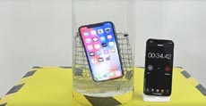 iPhone X попытались утопить в реке