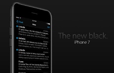 Шикарный концепт iPhone 7 с корпусом в цвете Space Black и темной темой оформления