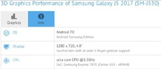 Samsung Galaxy J5 2017 засветился в бенчмарке