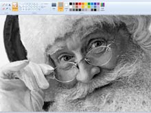Microsoft показала, как нарисовать "винтажного" Санта-Клауса в Paint