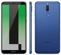 Huawei Mate 10 Lite в синем цвете на рендере