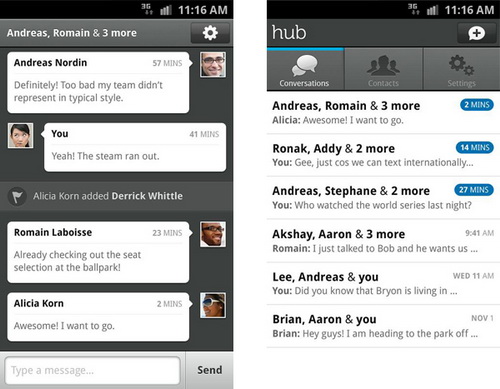 Yahoo! запустил бесплатный сервис обмена SMS для Android