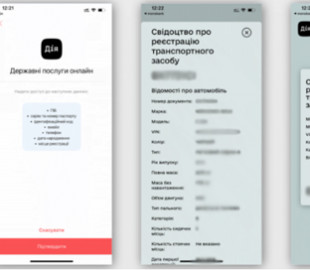 Гончарук показал, как выглядит электронное удостоверение водителя