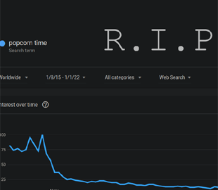 Сервис пиратского стриминга Popcorn Time объявил о закрытии