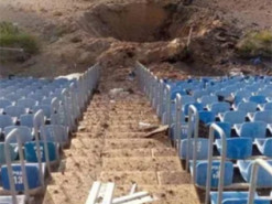 Воронка диаметром 15 метров: в сети показали последствия удара РФ по стадиону в Николаеве. Фото