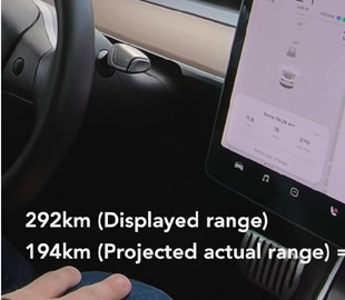 Блогер выяснил, что происходит с его электрокаром Tesla зимой