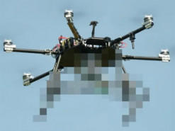 Українські розробники представили бойовий дрон R-34-T зі системою лазерного наведення