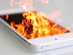 iPhone вспыхнул в сервисном центре