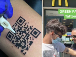 Итальянец нашел необычный метод демонстрации сертификата вакцинации