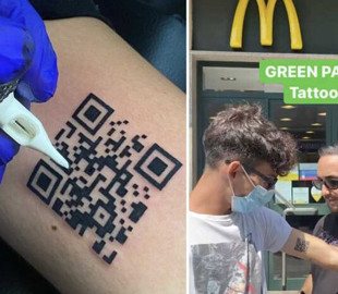 Итальянец нашел необычный метод демонстрации сертификата вакцинации