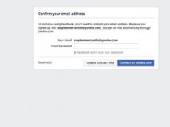 Facebook запрашивает пароли от электронной почты у новых пользователей