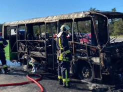 У Києві під час руху спалахнула маршрутка