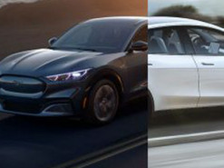 Электрический Tesla Model Y сразился в драге против Ford Mustang
