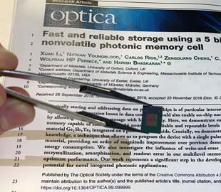 Новая оптическая ячейка памяти обеспечивает рекордную плотность хранения данных