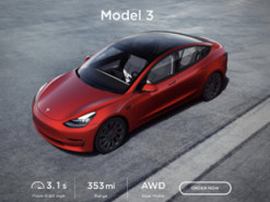 Tesla увеличит максимальный диапазон Model 3 при помощи обновления ПО