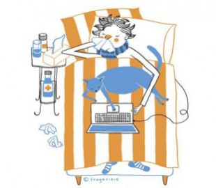 Одержимость гаджетами в смешных иллюстрациях