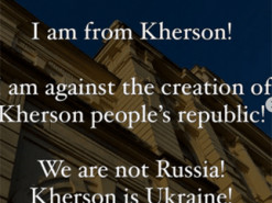“Херсон – це Україна!” – херсонські блогери виступають проти “референдуму” (фото)