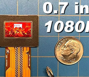 Игру Doom запустили на 2-см экране