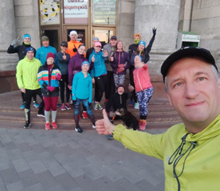 Житомиряни зробили забігом GPS-малюнок із написом «ЗСУ» на карті міста