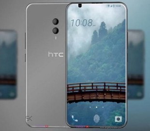 HTC U12 в полноэкранном исполнении на рендере