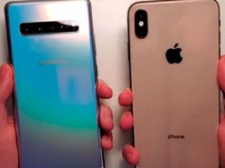 Сравнение скорости работы Samsung Galaxy S10 5G и iPhone XS Max