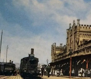 У мережі показали першу будівлю залізничного вокзалу Києва в 1900 році