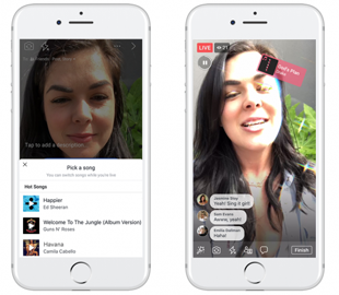В Facebook появилась возможность записывать музыкальные ролики с лицензированными песнями