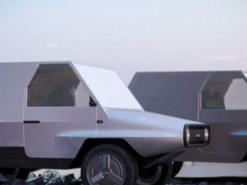 Художник представил современный ЛуАЗ в стилистике Tesla Cybertruck