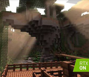 Nvidia снабдила Minecraft трассировкой лучей