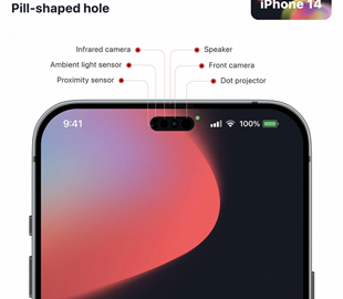 В экране iPhone 14 появится овальный вырез