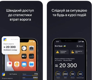 Создали виджет для смартфонов с потерями оккупанта