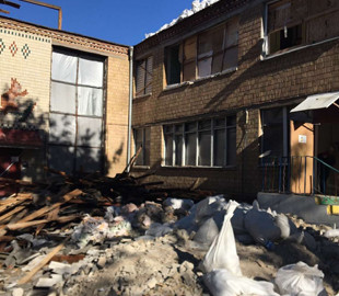 В Києві відновлюють дитячий садок, пошкоджений внаслідок артобстрілу